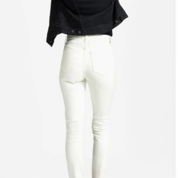 Everlane High-Rise Skinny Jeans Bone Sz 27 Ankle - Picture 5 of 8